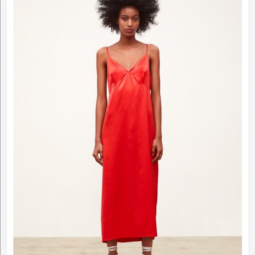 Zara Satin Lingerie Style Slip Dress